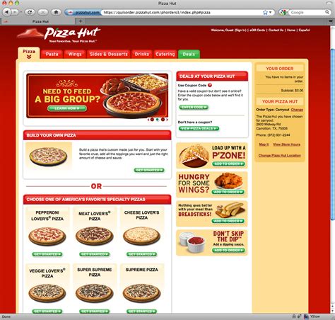 pizza hut online