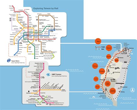 Taiwan Railway Administration Route Map – The World Map