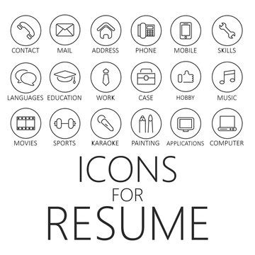 Resume Icons