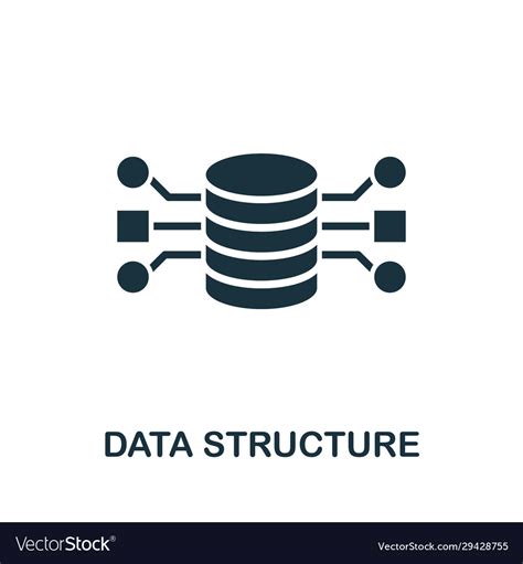 Data structure icon simple element from Royalty Free Vector