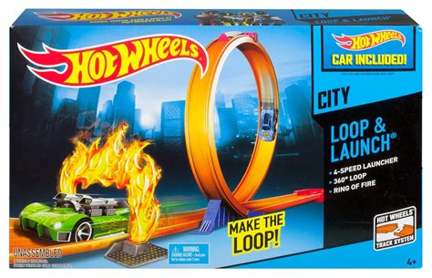 Hot Wheels City Loop and Launch Trackset New Cars Kids Toy Free ...