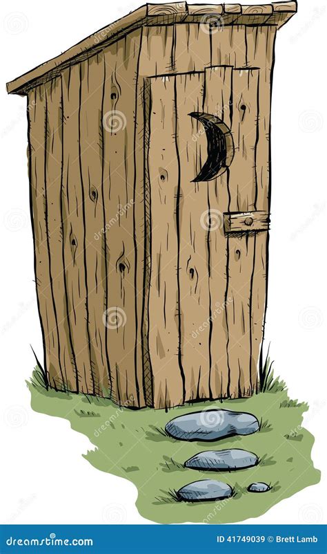 Outhouse stock illustration. Illustration of moon, lavatory - 41749039