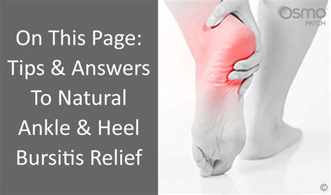 Heel Bursitis Treatment | OSMO Patch US