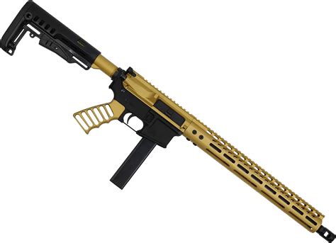 AR15 9MM Carbine Upper Receiver in anodizded gold PCC | USA Made