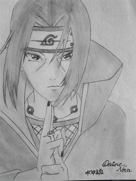 Pencil Sketch #Itachi : r/Anime_Art