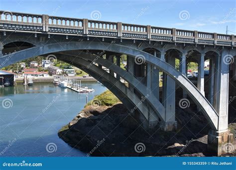 Depoe Bay Bridge in Depoe Bay, Oregon Stock Image - Image of oregon ...