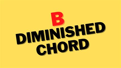 Learn the B Diminished Chord on the Piano - Improve Piano