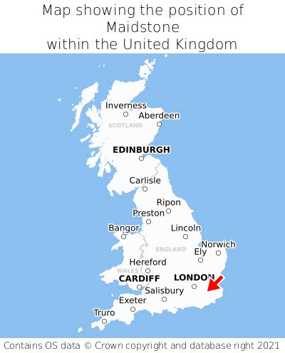 Where is Maidstone? Maidstone on a map