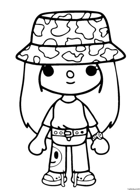 Cute Toca Boca Coloring Page » Turkau