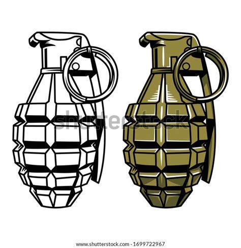 Hand Grenade Military Grenade Illustration Stock Vector (Royalty Free ...