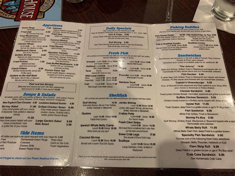 Menu at Deland Fish House restaurant, DeLand, 310 E International ...