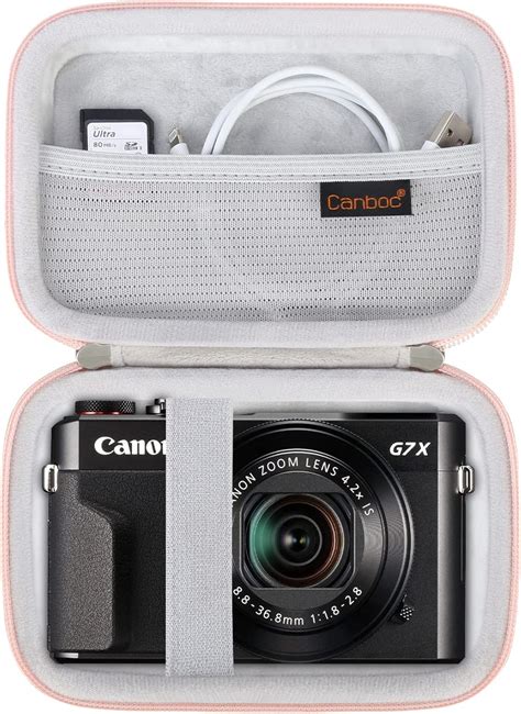 Amazon.com: Canboc Hard Travel Case for Canon PowerShot G7X Mark II/III ...