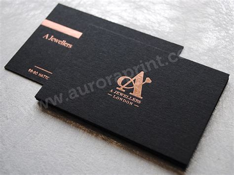 Rose Gold Foil Printing for Business Cards and Stationery.