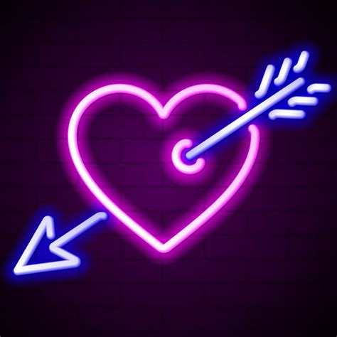 Neon Heart Wallpapers - Top Free Neon Heart Backgrounds - WallpaperAccess