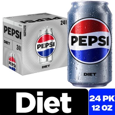 Diet Pepsi Cola® Soda Cans, 24 pk / 12 fl oz - Kroger