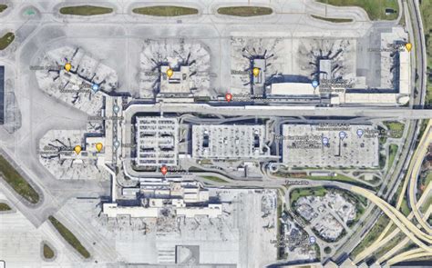 Terminals map Fort Lauderdale Airport : General Scheme