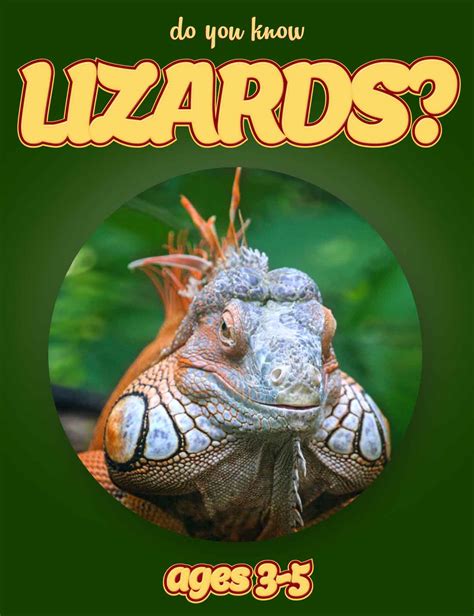 Lizard Facts For Kids Ages 3-5 “Do You Know Lizards?” Non Fiction ...