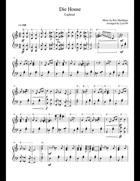 Die House sheet music for Piano download free in PDF or MIDI