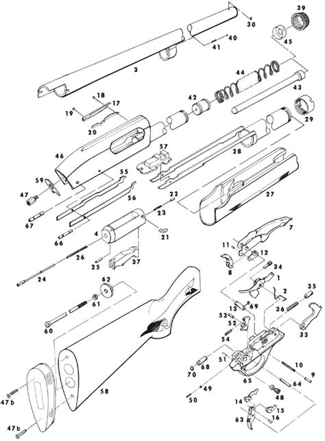 Remington 870 Parts List and Schematic