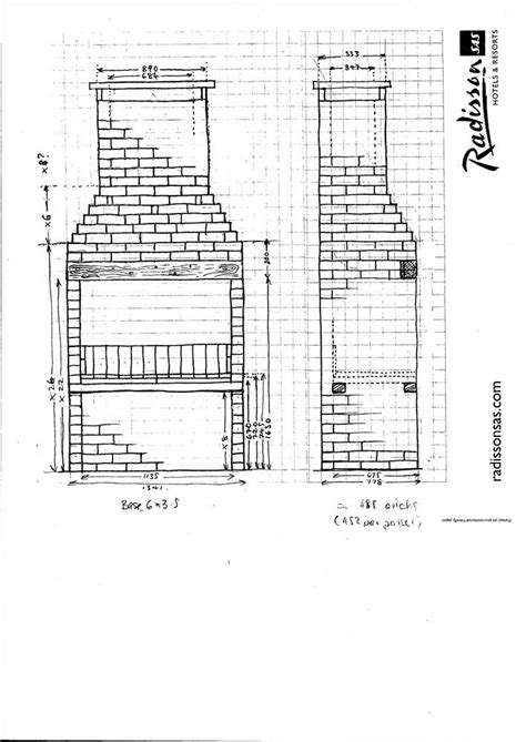 Brick Braai Plans Drawings at Drawing