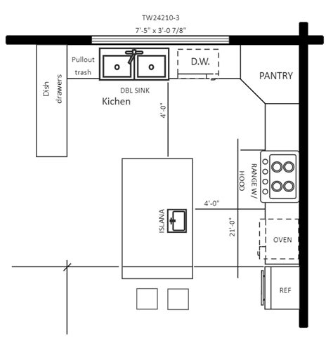 Free Editable Kitchen Layouts Edrawmax Online