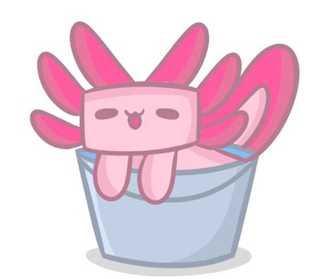 Axolotl in a bucket :) : r/Minecraft