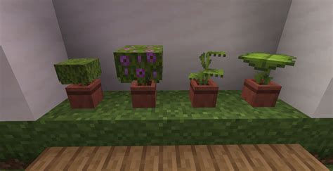 New plants in flower pots, using Armor Stands : Minecraft