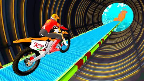 Motorcycle Stunt Game : Bike Stunt Game - Gameplay Android game - YouTube