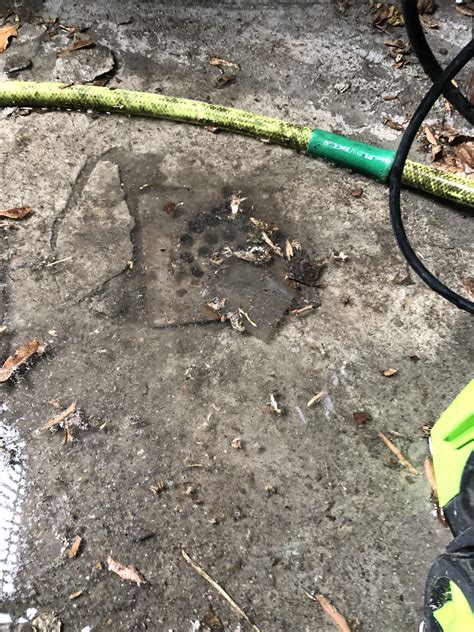 Mostly clogged outdoor drain pipe : r/fixit