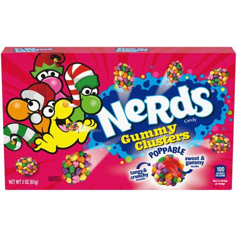 Nerds Gummy Clusters Holiday Theater Box, 3 Oz - Walmart.com - Walmart.com