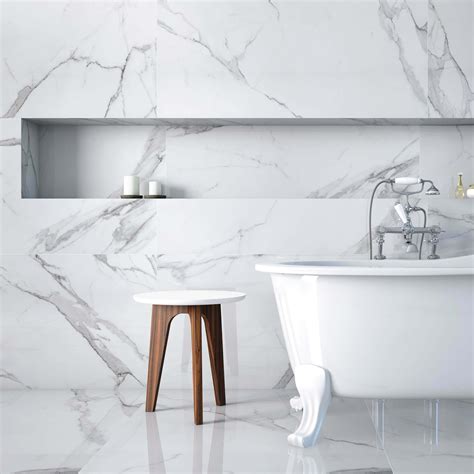 Place White Marble Effect Wall Tiles - Tiles from Tile Mountain