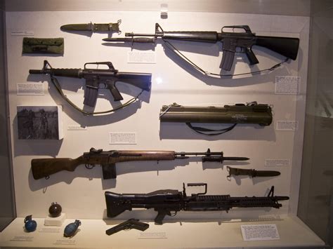 Vietnam War weapons | M16 rifle, M14 rifle, grenades, machin… | Michael ...