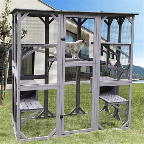 Aivituvin-AIR54 Outdoor Cat Enclosure Large Pet Enclosure | atelier ...