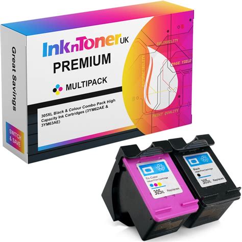 Premium Remanufactured HP 305XL Black & Colour Combo Pack High Capacity ...