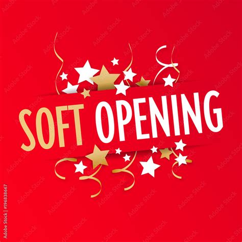 Soft opening Stock Vector | Adobe Stock