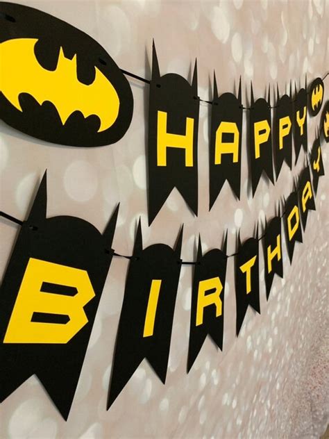 Batman Birthday Banner Batman Birthday Party Birthday | Etsy