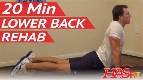 20 Min Lower Back Rehab – HASfit Lower Back Stretches for Lower Back ...