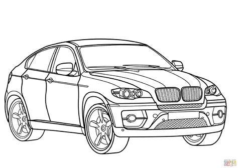 BMW X6 coloring page | Free Printable Coloring Pages