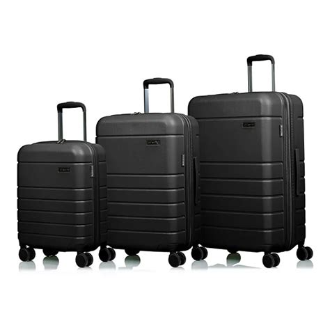 Champs Linen Collection Hardside Spinner 3-piece Luggage Set