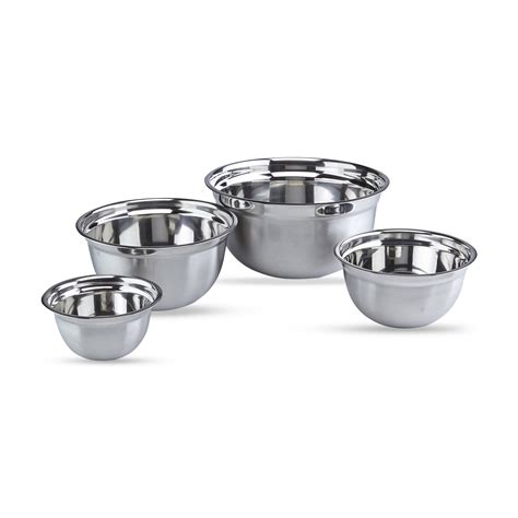 4pc Mixing Bowl Set - Stainless Steel