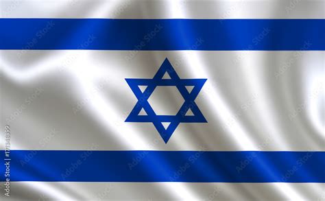 Israel flag. Israeli flag. Flag of Israel. Israel flag illustration ...