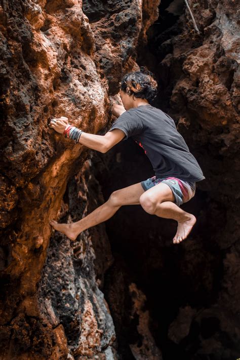 A Man Rock Climbing · Free Stock Photo