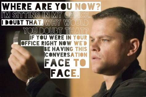 The Bourne Ultimatum | Jason bourne, Bourne movies, Movie quotes