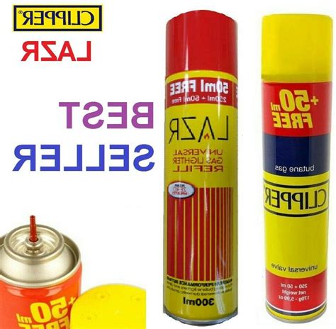 Clipper Butane Gas Lighter Refill Fluid 300ml Fuel