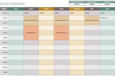 Free Weekly Schedule Templates For Excel - Smartsheet