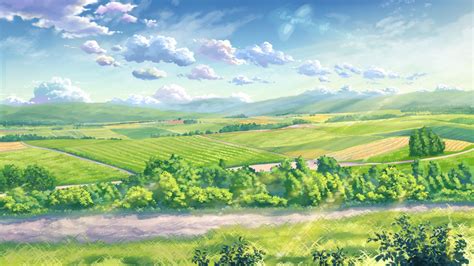 Anime Scenery Grass