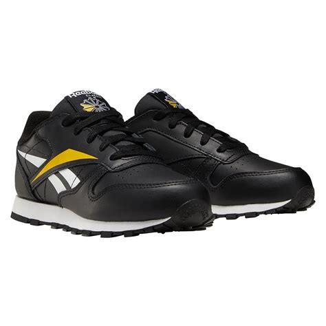 Reebok classics Leather Kids Black buy and offers on Dressinn