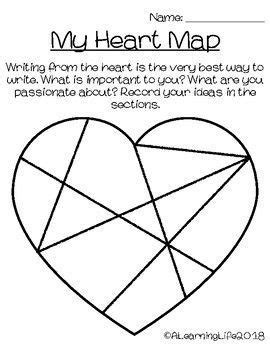 Printable My Heart Map Template - negarakujobs