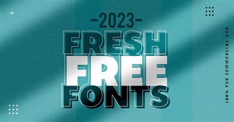 21 Fresh Free Fonts For Graphic Design | | GDJ