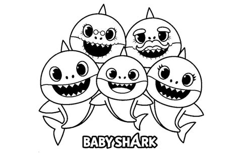 Baby Shark Coloring Pages | 70 images Free Printable